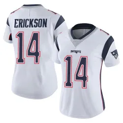 Women's Alex Erickson New England Patriots No.14 Limited Vapor Untouchable Jersey - White
