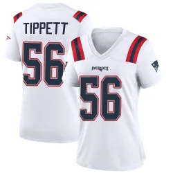 Women's Andre Tippett New England Patriots No.56 Game Jersey - White