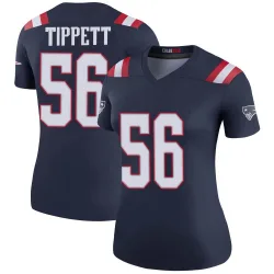 Women's Andre Tippett New England Patriots No.56 Legend Color Rush Jersey - Navy