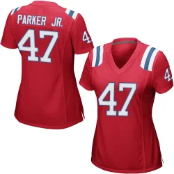 Women's Andrew Parker Jr. New England Patriots No.47 Game Alternate Jersey - Red