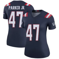 Women's Andrew Parker Jr. New England Patriots No.47 Legend Color Rush Jersey - Navy
