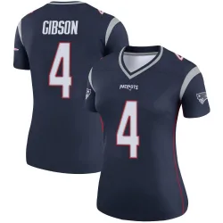 Women's Antonio Gibson New England Patriots No.4 Legend Jersey - Navy