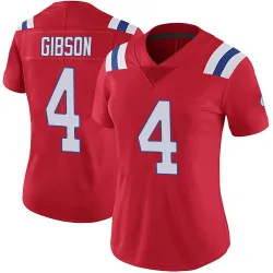 Women's Antonio Gibson New England Patriots No.4 Limited Vapor Untouchable Alternate Jersey - Red