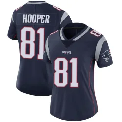 Women's Austin Hooper New England Patriots No.81 Limited Team Color Vapor Untouchable Jersey - Navy