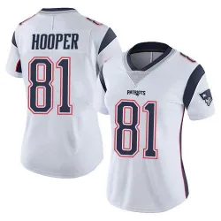 Women's Austin Hooper New England Patriots No.81 Limited Vapor Untouchable Jersey - White
