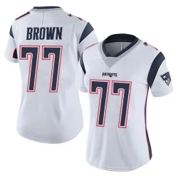 Women's Ben Brown New England Patriots No.77 Limited Vapor Untouchable Jersey - White