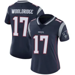 Women's Ben Wooldridge New England Patriots No.17 Limited Team Color Vapor Untouchable Jersey - Navy