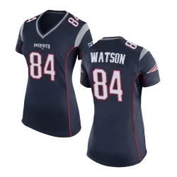 Women's Benjamin Watson New England Patriots No.84 Game Team Color Jersey - Navy Blue