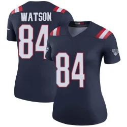 Women's Benjamin Watson New England Patriots No.84 Legend Color Rush Jersey - Navy