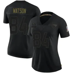Women's Benjamin Watson New England Patriots No.84 Limited 2020 Salute To Service Jersey - Black