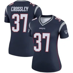 Women's Brandon Crossley New England Patriots No.37 Legend Jersey - Navy