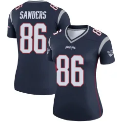 Women's Braylon Sanders New England Patriots No.86 Legend Jersey - Navy