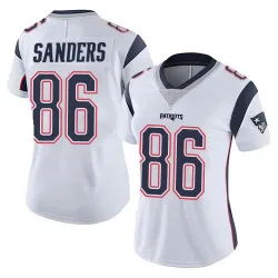 Women's Braylon Sanders New England Patriots No.86 Limited Vapor Untouchable Jersey - White