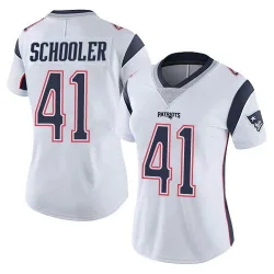 Women's Brenden Schooler New England Patriots No.41 Limited Vapor Untouchable Jersey - White