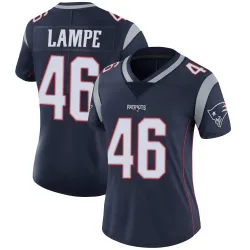 Women's Brock Lampe New England Patriots No.46 Limited Team Color Vapor Untouchable Jersey - Navy