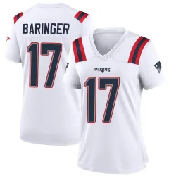 Women's Bryce Baringer New England Patriots No.17 Game Jersey - White