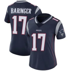 Women's Bryce Baringer New England Patriots No.17 Limited Team Color Vapor Untouchable Jersey - Navy