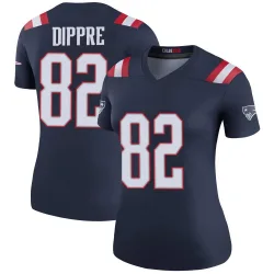 Women's CJ Dippre New England Patriots No.82 Legend Color Rush Jersey - Navy