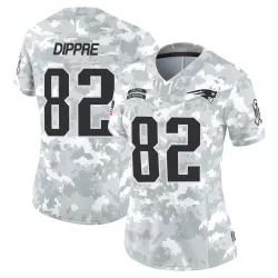 Women's CJ Dippre New England Patriots No.82 Limited 2024 Salute to Service Jersey - Arctic Camo