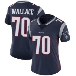 Women's Caedan Wallace New England Patriots No.70 Limited Team Color Vapor Untouchable Jersey - Navy