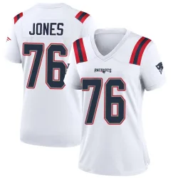 Women's Caleb Jones New England Patriots No.76 Game Jersey - White
