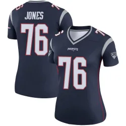 Women's Caleb Jones New England Patriots No.76 Legend Jersey - Navy