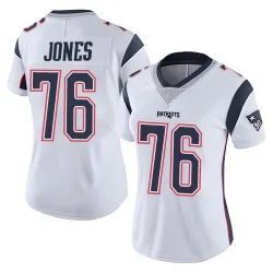Women's Caleb Jones New England Patriots No.76 Limited Vapor Untouchable Jersey - White