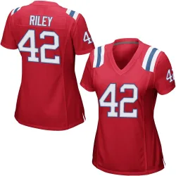 Women's Cam Riley New England Patriots No.42 Game Alternate Jersey - Red