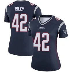 Women's Cam Riley New England Patriots No.42 Legend Jersey - Navy