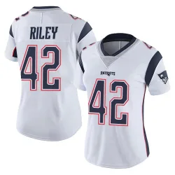 Women's Cam Riley New England Patriots No.42 Limited Vapor Untouchable Jersey - White