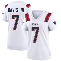 Women's Carlton Davis III New England Patriots No.7 Game Jersey - White