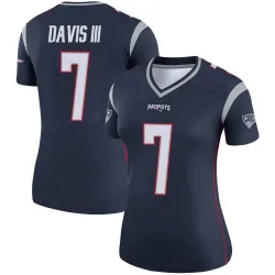 Women's Carlton Davis III New England Patriots No.7 Legend Jersey - Navy