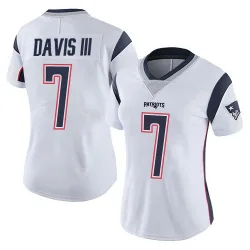 Women's Carlton Davis III New England Patriots No.7 Limited Vapor Untouchable Jersey - White