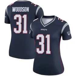 Women's Craig Woodson New England Patriots No.31 Legend Jersey - Navy