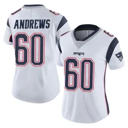 Women's David Andrews New England Patriots No.60 Limited Vapor Untouchable Jersey - White