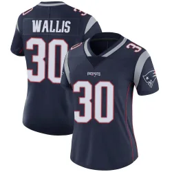 Women's David Wallis New England Patriots No.30 Limited Team Color Vapor Untouchable Jersey - Navy