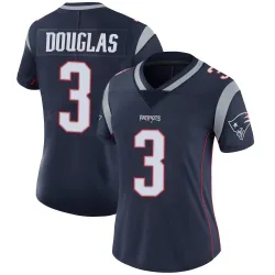 Women's DeMario Douglas New England Patriots No.3 Limited Team Color Vapor Untouchable Jersey - Navy