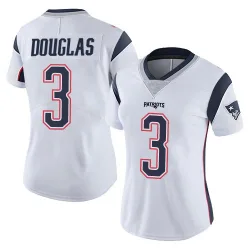 Women's DeMario Douglas New England Patriots No.3 Limited Vapor Untouchable Jersey - White