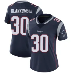 Women's Demeer Blankumsee New England Patriots No.30 Limited Team Color Vapor Untouchable Jersey - Navy