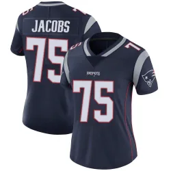 Women's Demontrey Jacobs New England Patriots No.75 Limited Team Color Vapor Untouchable Jersey - Navy