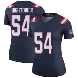 Women's Dont'a Hightower New England Patriots No.54 Legend Color Rush Jersey - Navy