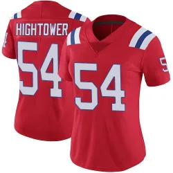 Women's Dont'a Hightower New England Patriots No.54 Limited Vapor Untouchable Alternate Jersey - Red