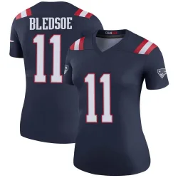 Women's Drew Bledsoe New England Patriots No.11 Legend Color Rush Jersey - Navy