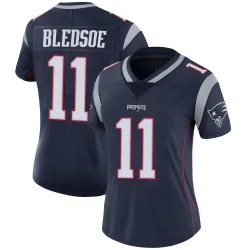 Women's Drew Bledsoe New England Patriots No.11 Limited Team Color Vapor Untouchable Jersey - Navy