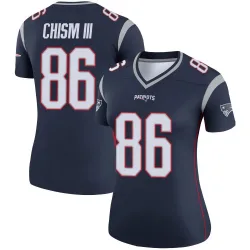 Women's Efton Chism III New England Patriots No.86 Legend Jersey - Navy