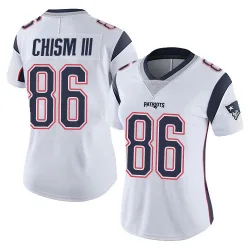 Women's Efton Chism III New England Patriots No.86 Limited Vapor Untouchable Jersey - White