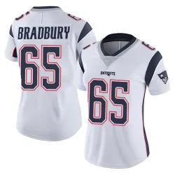 Women's Garrett Bradbury New England Patriots No.65 Limited Vapor Untouchable Jersey - White