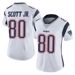 Women's Gee Scott Jr. New England Patriots No.80 Limited Vapor Untouchable Jersey - White