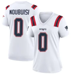 Women's Haggai Ndubuisi New England Patriots No.0 Game Jersey - White