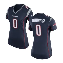 Women's Haggai Ndubuisi New England Patriots No.0 Game Team Color Jersey - Navy Blue